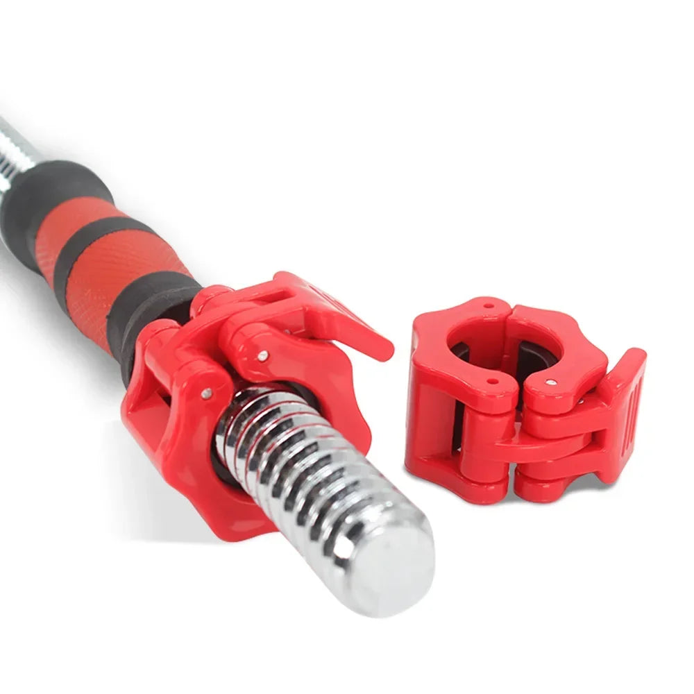 25/28/30/50Mm Spinlock Barbell Collars Quick Release Barbell Clamps Weight Bar Clips for Weightlifting and Strength Training
