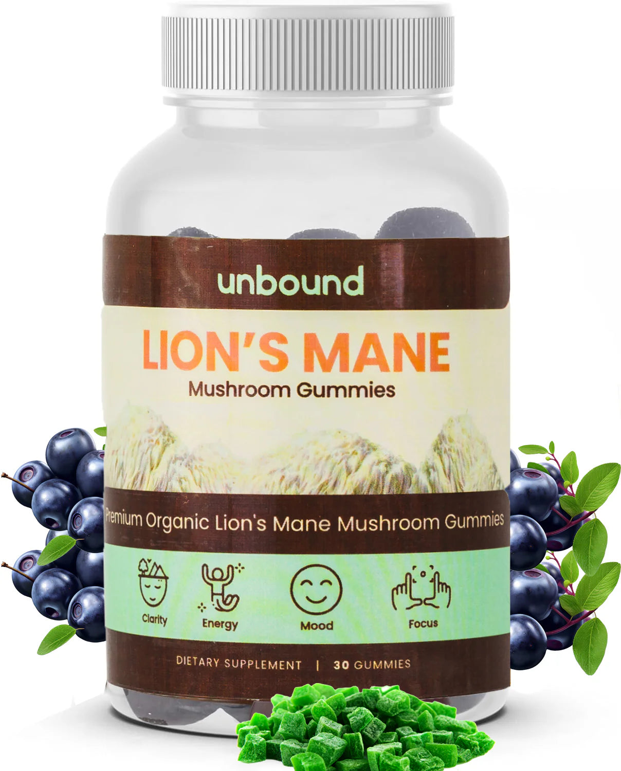 Lion'S Mane Mushroom Gummies for Memory, Focus, and Clarity