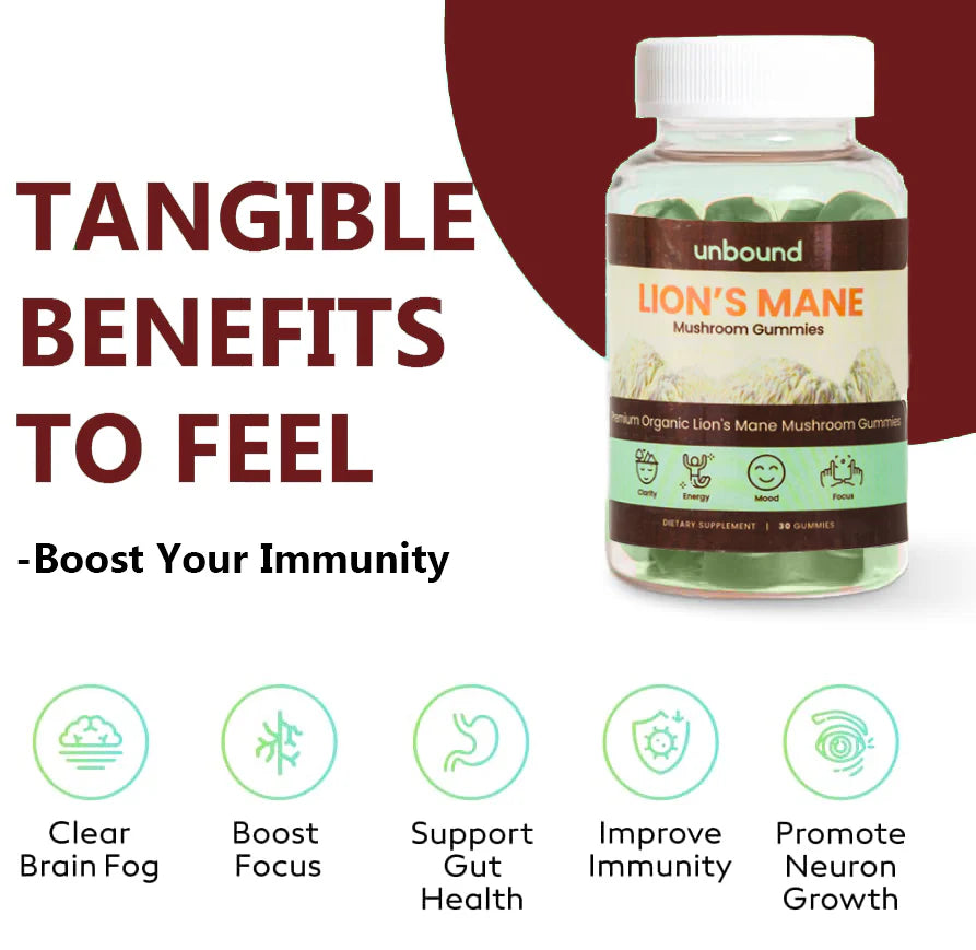 Lion'S Mane Mushroom Gummies for Memory, Focus, and Clarity